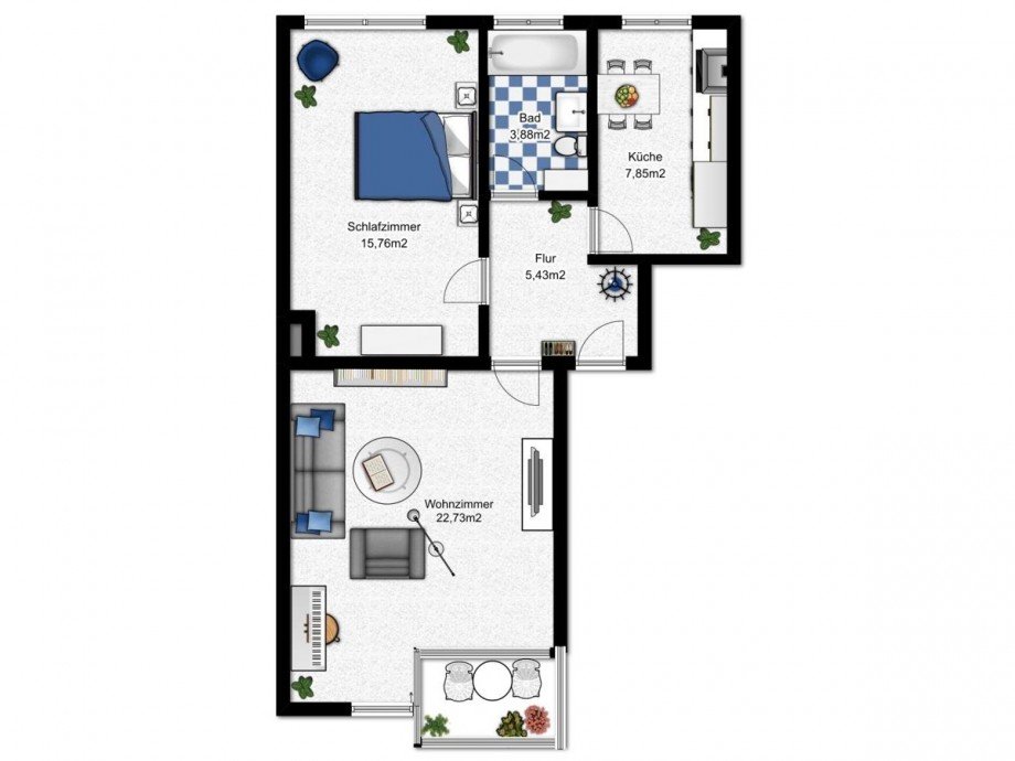 Grundriss Etagenwohnung Bielefeld