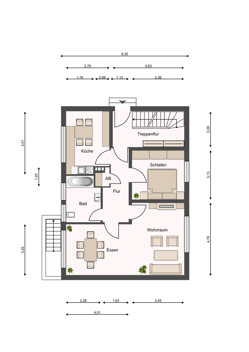 Erdgeschoss Zweifamilienhaus Bielefeld