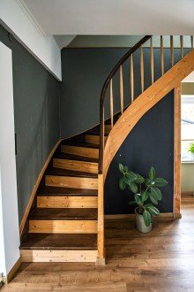 Treppe zum DG Historisches M�hlenhaus im idyllischen Herzen von Bielefeld-Kirchdornberg