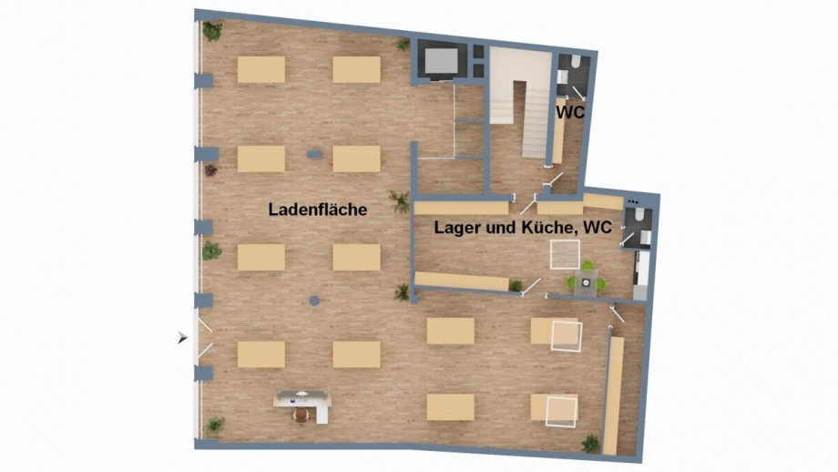 Grundriss Ladenlokal Bielefeld / Mitte